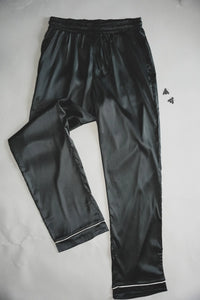 Solid Black Lux Pj (BOTTOMS)