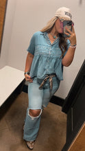 Load image into Gallery viewer, Denim Loopty Lou Top

