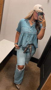 Denim Loopty Lou Top