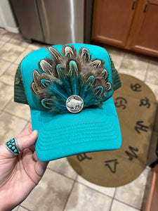 Feather Trucker Hat