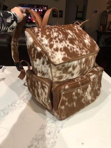 Solid Jumbo Cowhide Backpack