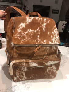 Solid Jumbo Cowhide Backpack