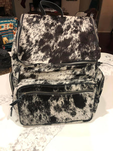 Solid Jumbo Cowhide Backpack