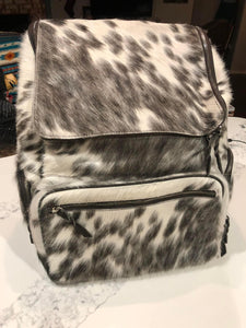 Solid Jumbo Cowhide Backpack