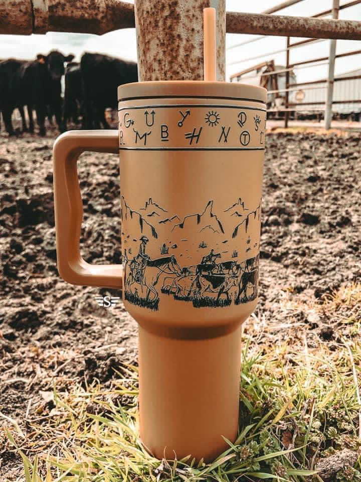 Cattle drive Tumbler