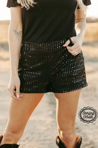 Black shimmy Shorts