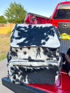 Solid Jumbo Cowhide Backpack