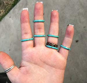 Kingman Turquoise Inlay Ring