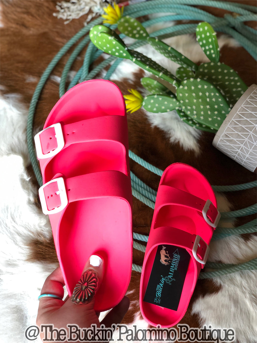 Piper Pink Birk Slides